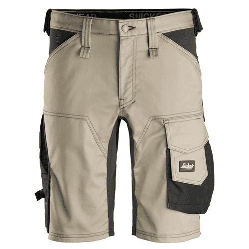 Snickers korte werkbroek AllroundWork stretch 6143 - khaki