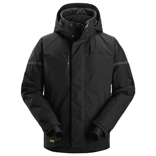 Snickers AllroundWork waterproof isolerend jack - zwart