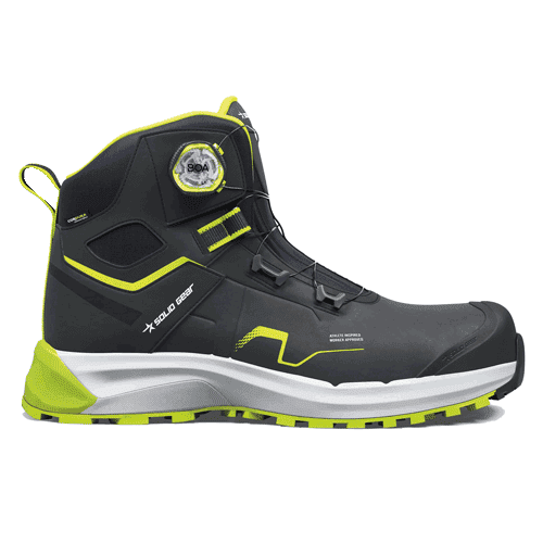 Solid Gear werkschoenen Sonar Mid Green S3S - zwart/groen