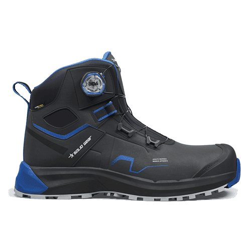 Solid Gear werkschoenen Sonar Mid Blue S3S - zwart/blauw