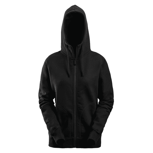Snickers AllroundWork ladies hoodie with zip 2897 - black