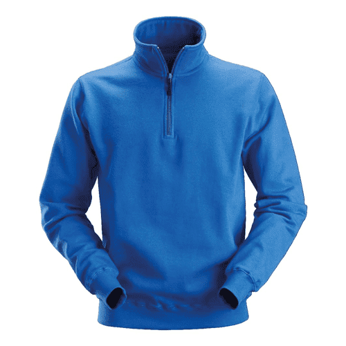 Snickers sweatshirt 2818 with short zip - true blue