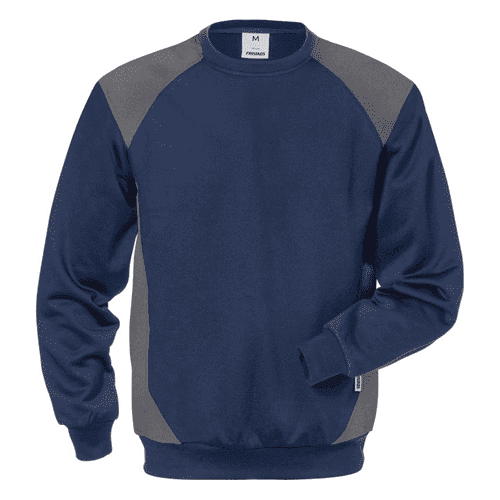 Fristads sweatshirt 7148 SHV - navy blue/grey