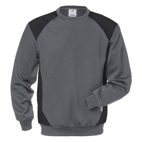 Fristads sweatshirt 7148 SHV - grey/black