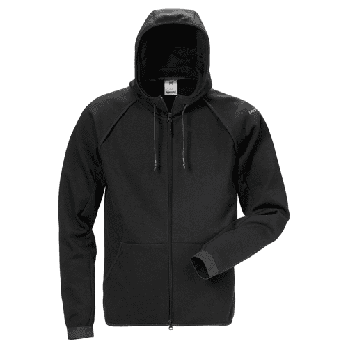 Fristads hooded sweat jacket 7462 DF - black