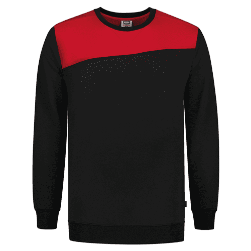 Tricorp sweater Bicolor seams - black/red