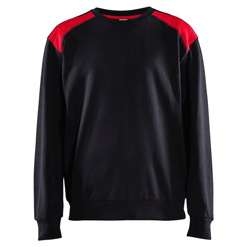 Blåkläder sweatshirt bi-colour - black/red