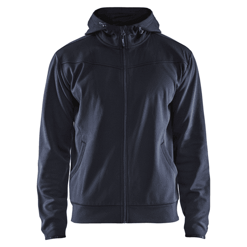 Blåkläder hoodie met rits 3363 - blauw/zwart