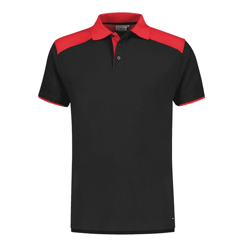 Santino polo shirt Tivoli - black/red