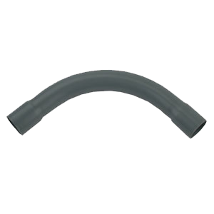 PVC conduit bend 90° 5/8" - 16mm, grey