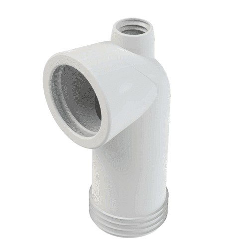 Wisa 301K toilet waste bend, 97-107 x 110 mm