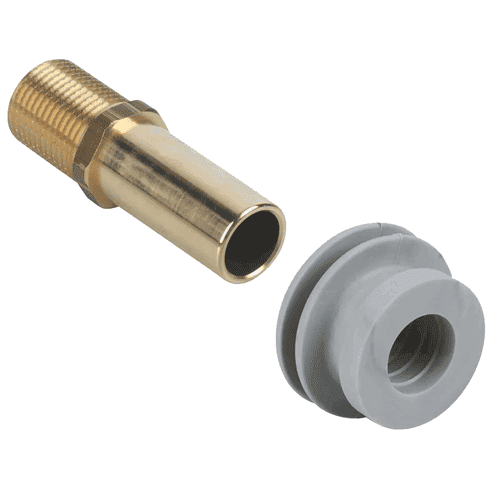 Urinal flush connector, brass