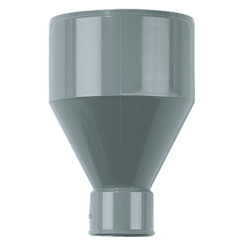 PVC adaptor funnel for condensate drain