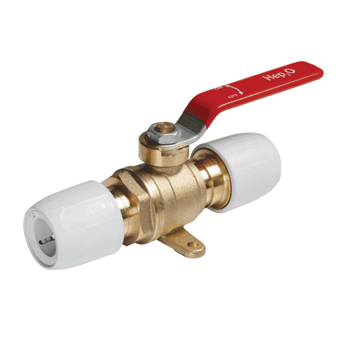 Hep2O ball valve (2 x push-fit)