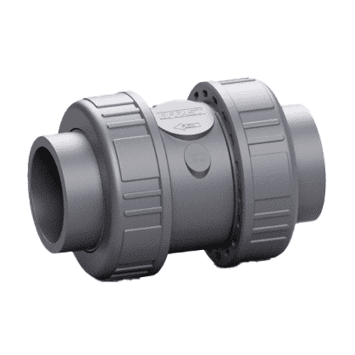 PVC pressure pipe ball check valve, sleeve-sleeve