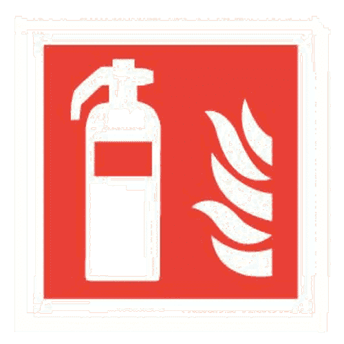 Ajax extinguisher/flame board PP, 200 x 200 mm