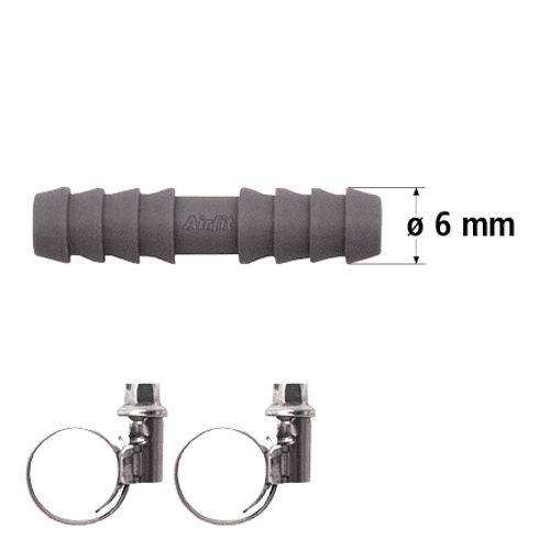 PP Airfit double hose grommet with hose clamp