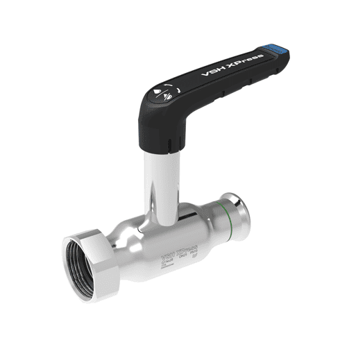 VSH XPress FullFlow stainless steel ball valve with extended spindle & coupling nut