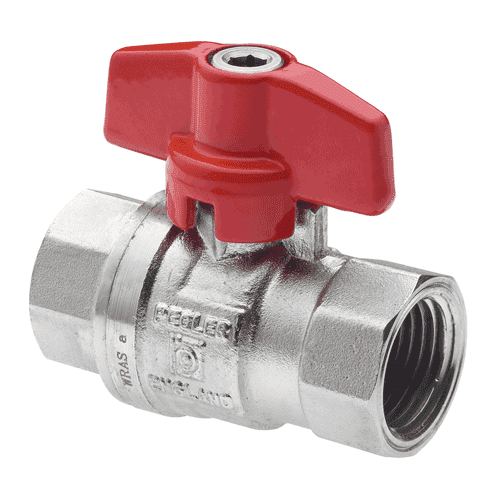 Apollo PB500TPT brass ball valve with butterfly handle