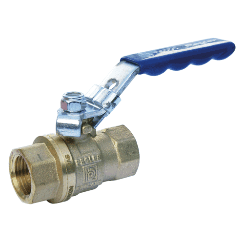 Apollo PB500PT brass ball valve with lever - blue