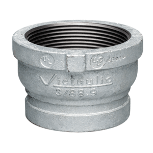 Victaulic reducer coupling 88.9 mm (groove x f.thr.) galvanised Style 80