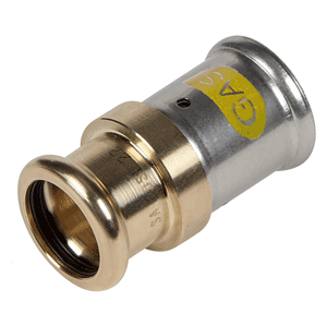 Henco, press connector to copper pipe