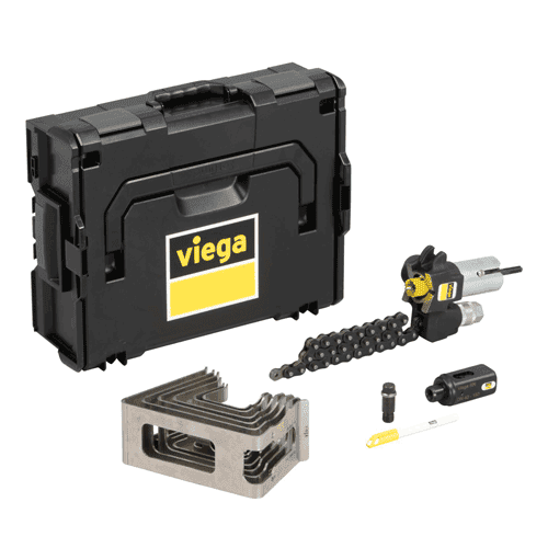 Viega Megapress tool set, threaded connectors