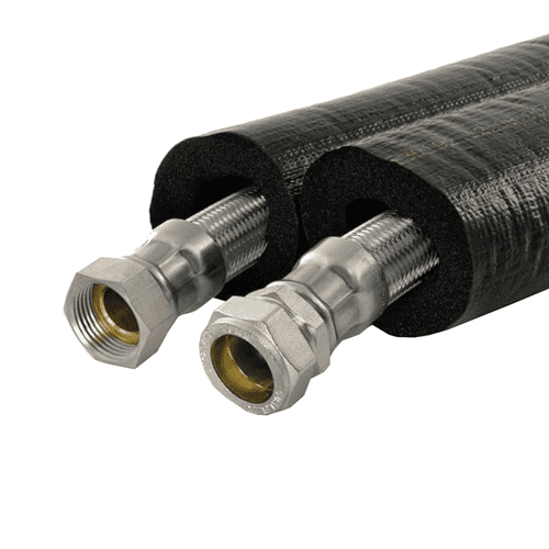ASHP flexible vibration-damping hose, set of 2