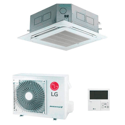 LG airco Cassette buitenunit + binnenunit