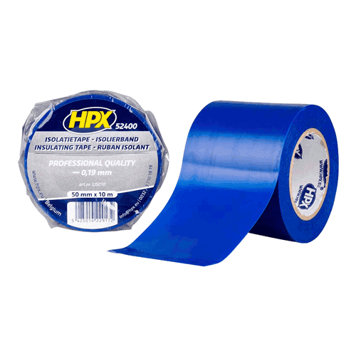 610123 Tape PVC 50mm roll blue