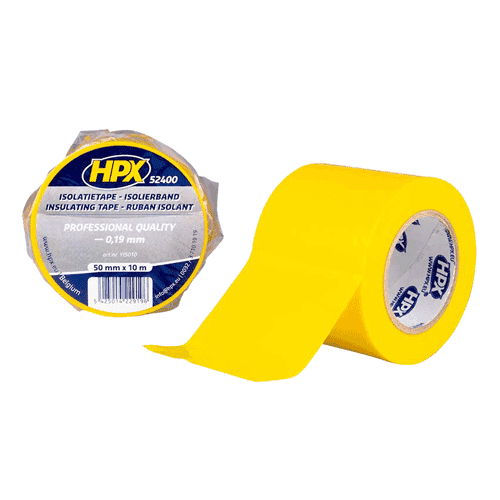 610124 Tape PVC 50mm roll yellow