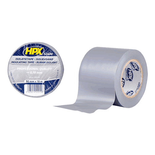 610125 Tape PVC 50mm roll grey