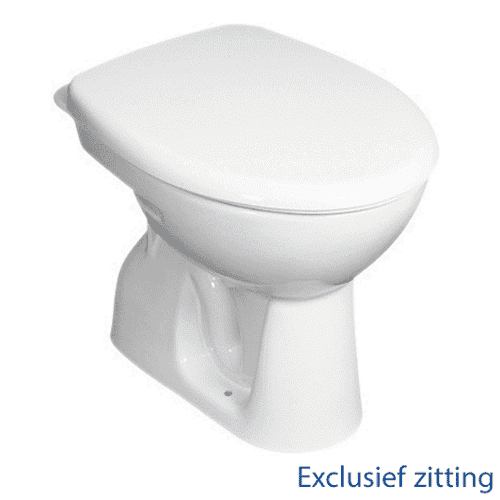 Jika Zeta floor-mounted toilet, white