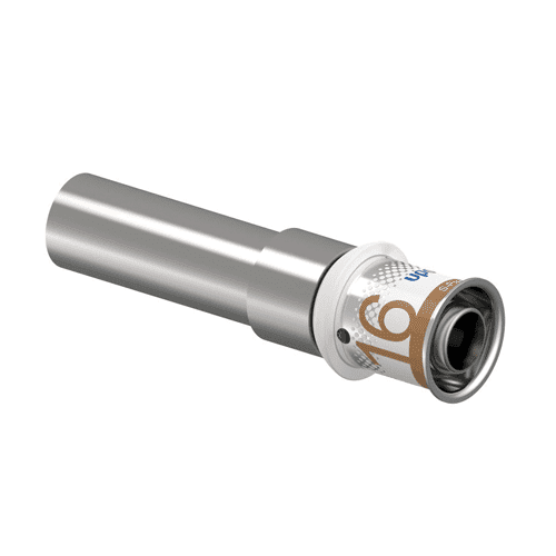 Uponor S-Press PLUS adaptor coupling, copper/stainless steel