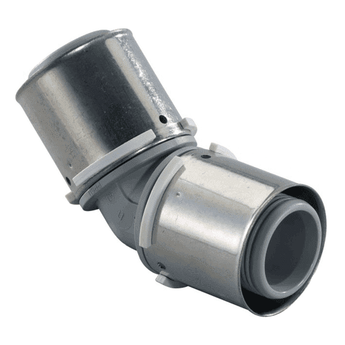Uponor S-Press composite elbow 45°, 40 mm and larger