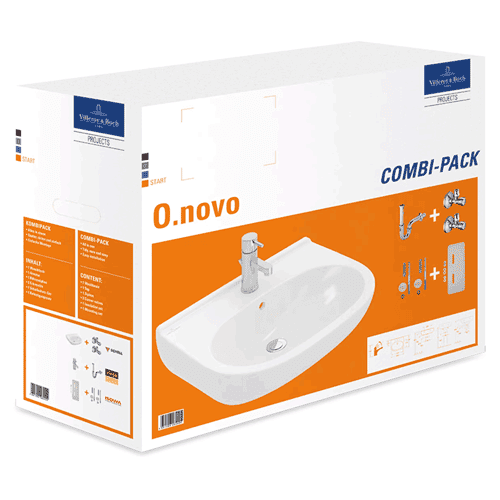 Villeroy & Boch O.Novo combipack, angular