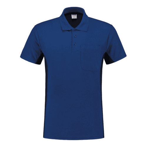 Tricorp polo shirt Bicolor - royal blue/navy