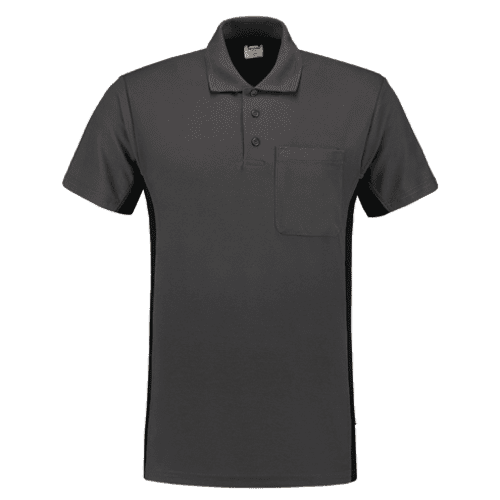 Tricorp polo shirt Bicolor - dark grey/black