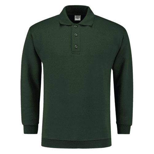 Tricorp polo-neck sweater with waistband - bottle green