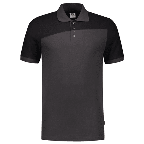 Tricorp polo shirt Bicolor seams - dark grey/black