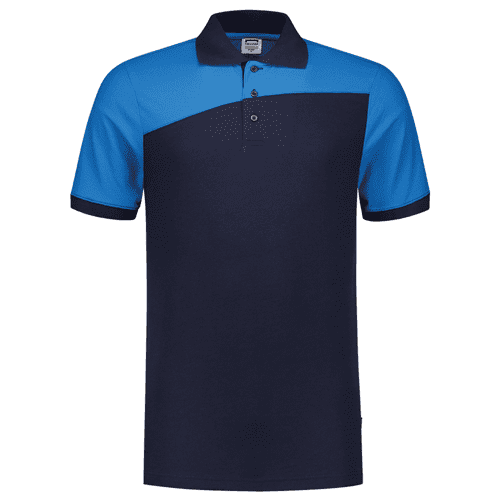 Tricorp polo shirt Bicolor seams - ink/turquoise