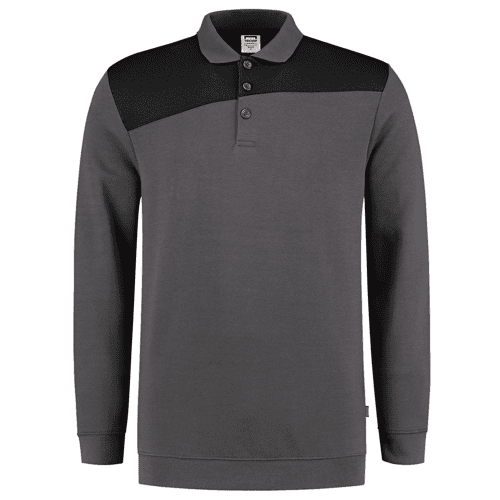 Tricorp polo sweater Bicolor seams - dark grey/army