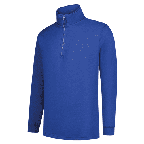 Tricorp sweater with zip collar - royal blue