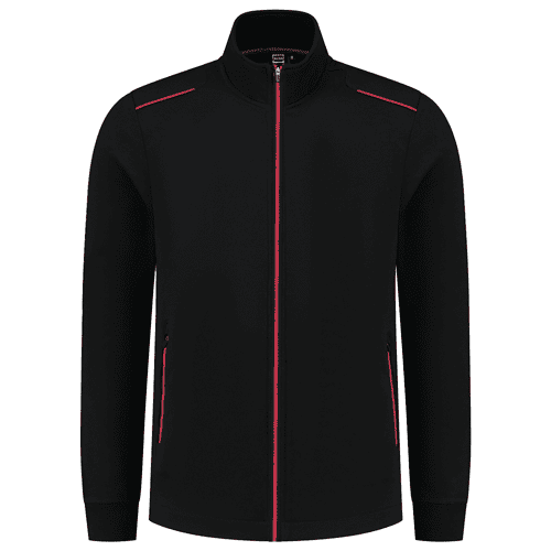 Tricorp sweatvest Accent - black/red