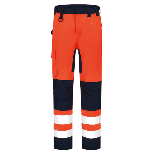 Tricorp High Vis bi-colour work trousers - fluorescent orange-ink