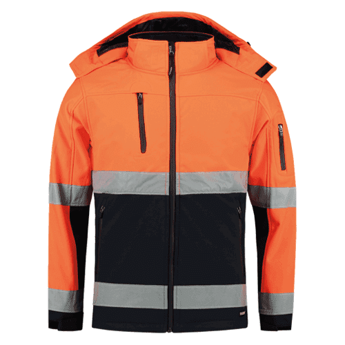 Tricorp softshell High Vis bicolor - fluor orange-navy