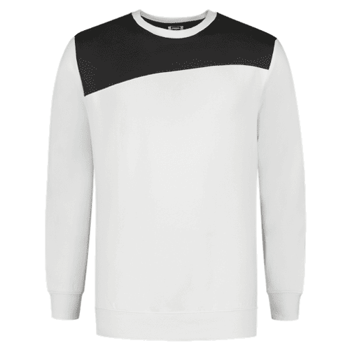 Tricorp sweater Bicolor naden - white/dark grey