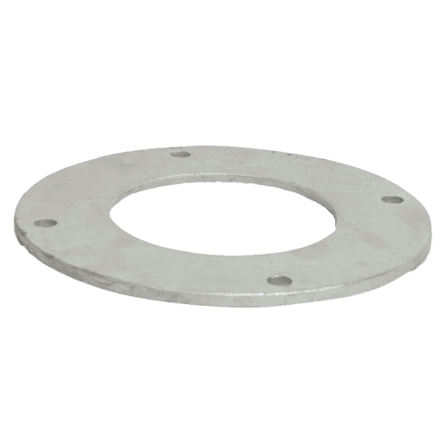 Galvanised steel collar flange, round