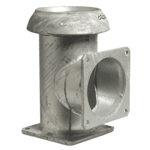 Bauer T quick coupling V-section Perrot x 2x square flange MZ